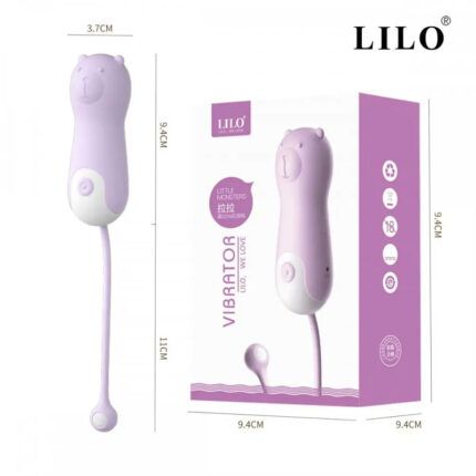 Vibrador Lilo Oso Lila Recargable