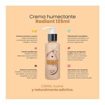 Crema Humectante Radiant con Attract 125ml