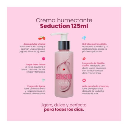 Crema Humectante Seduction con Attract 125ml