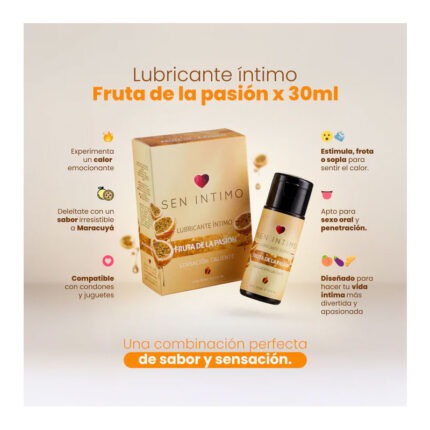 Lubricante Caliente con Sabor a Maracuya 30 ml