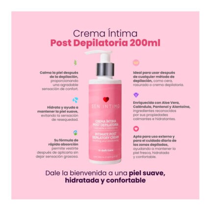 Crema Íntima Post Depilatoria 200ml